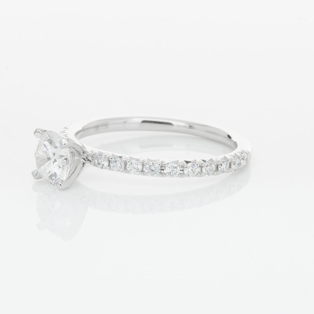 18ct White Gold .70ct Diamond Comet Ring