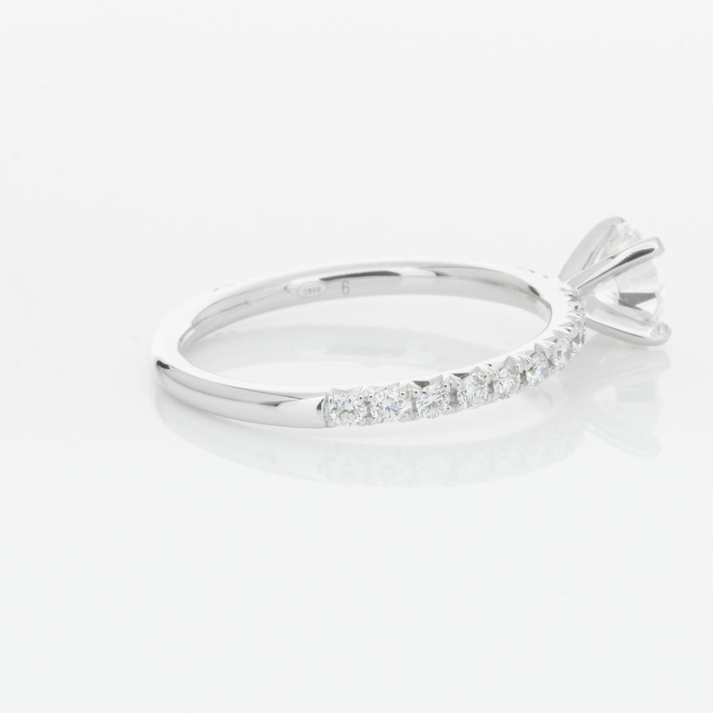 18ct White Gold .70ct Diamond Comet Ring