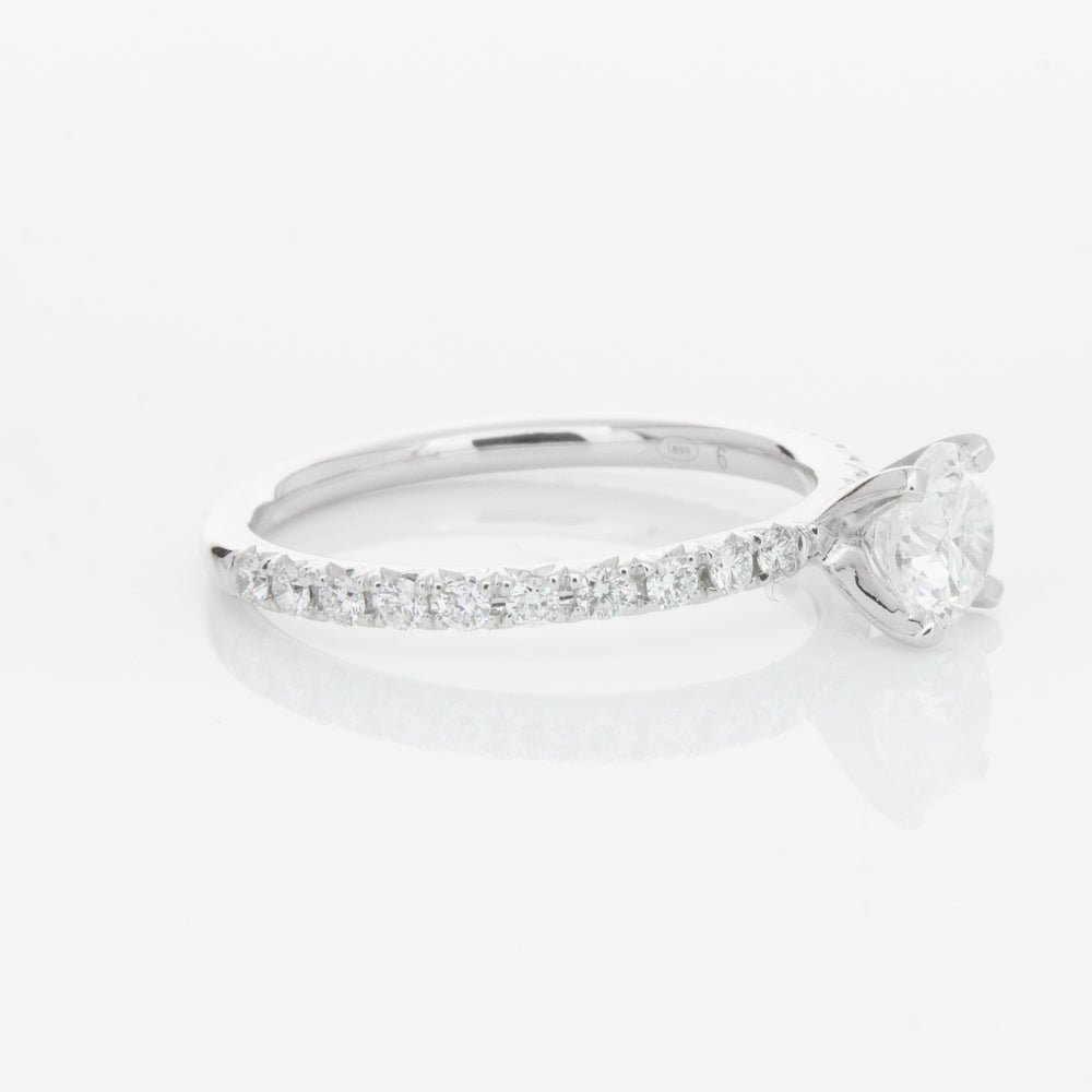 18ct White Gold .70ct Diamond Comet Ring