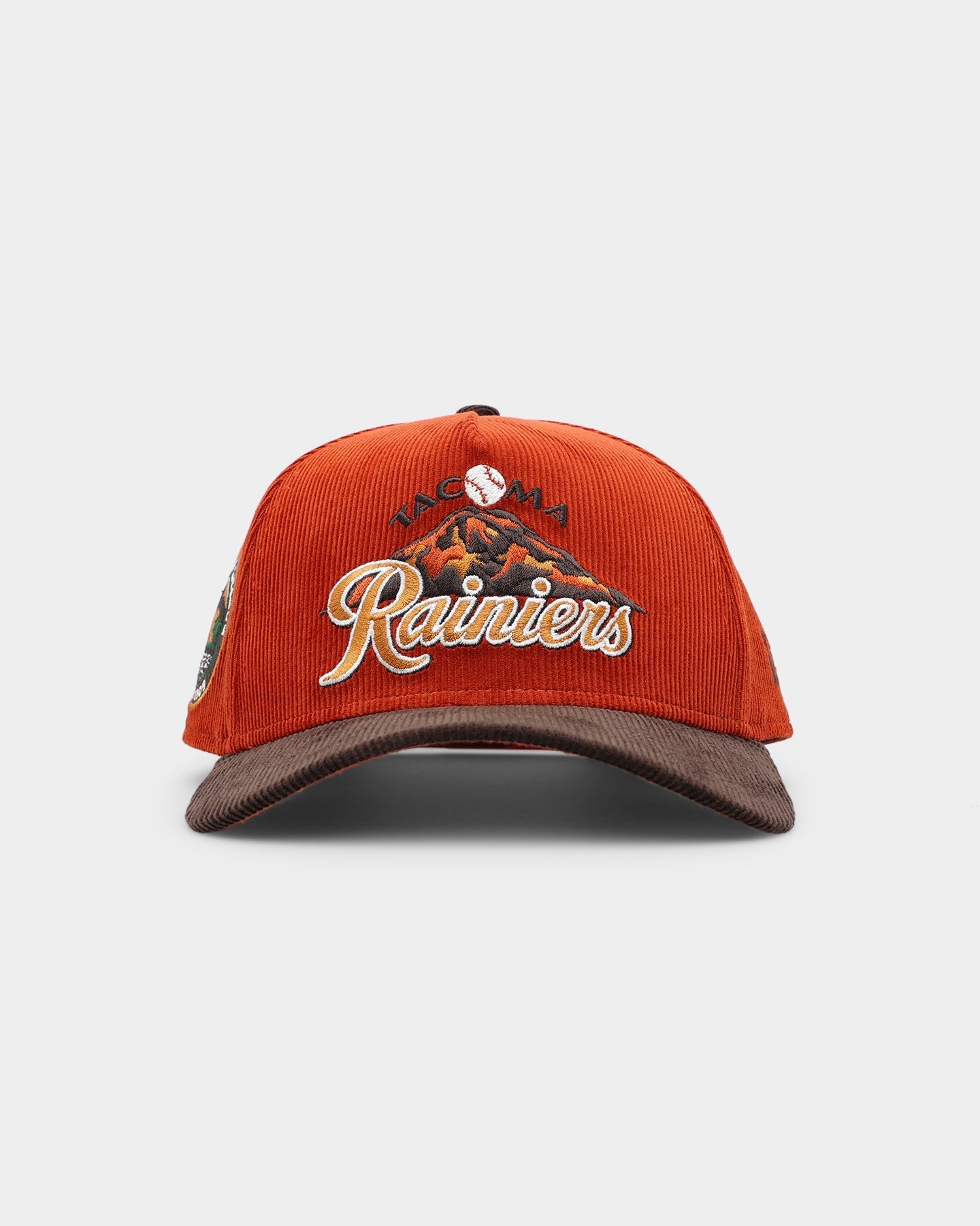 New Era Tacoma Rainiers 'Pumpkin Spice Corduroy' 9FORTY A-Frame Snapback Copper/Brown