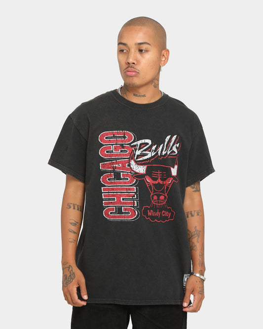 Mitchell & Ness Chicago Bulls Windy City Vintage T-Shirt Vintage Black