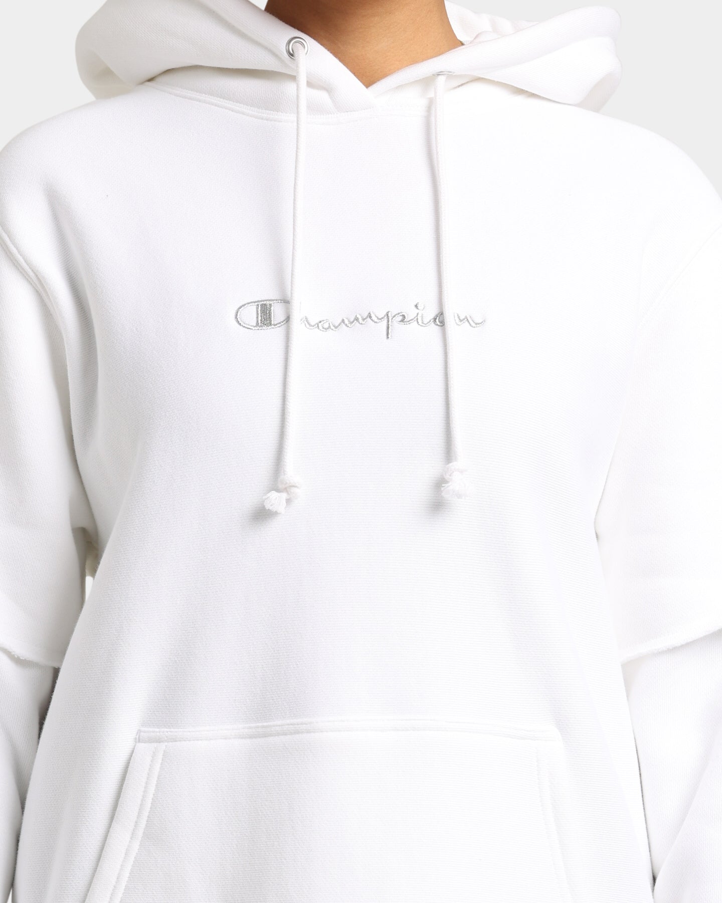 Champion Women's Reverse Weave Liquid Layer Hoodie White