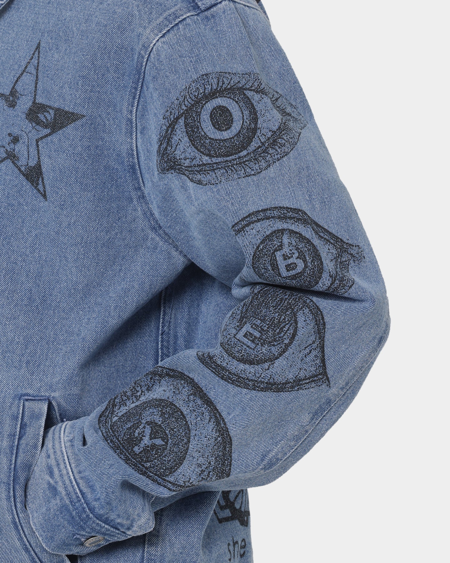 Obey Obey Dreams Denim Jacket Light Indigo