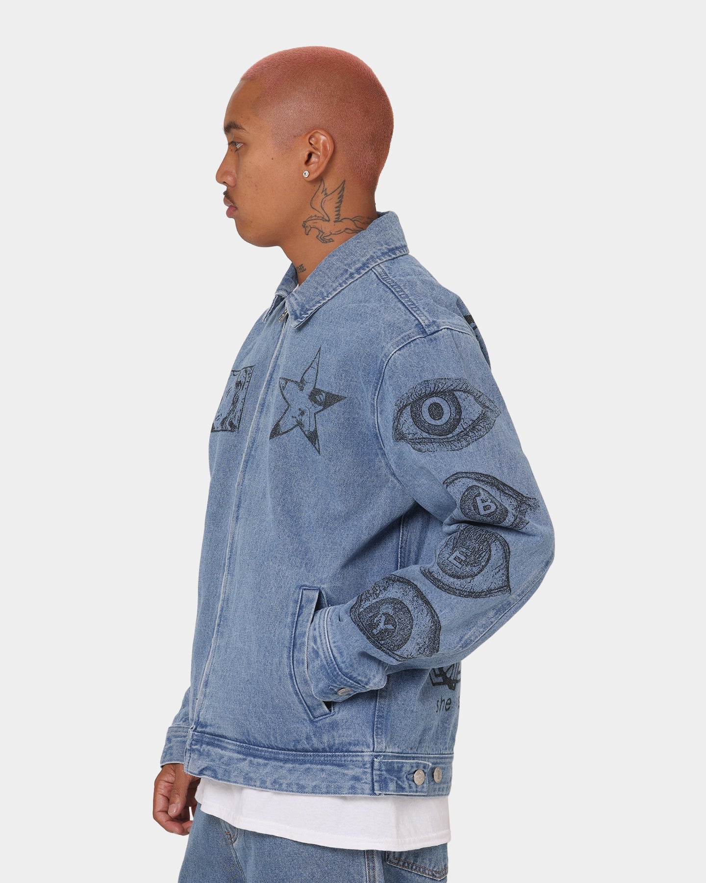 Obey Obey Dreams Denim Jacket Light Indigo