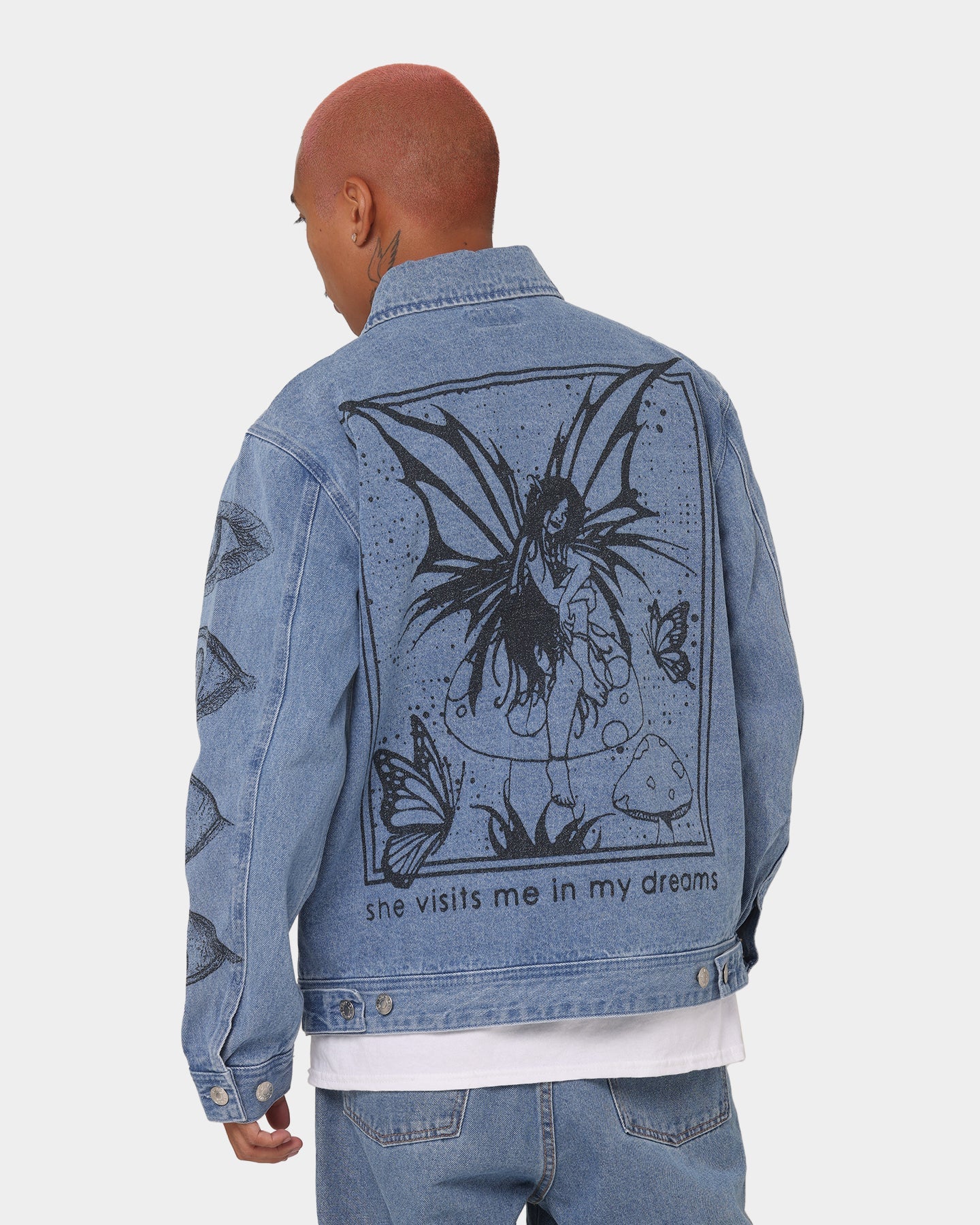 Obey Obey Dreams Denim Jacket Light Indigo