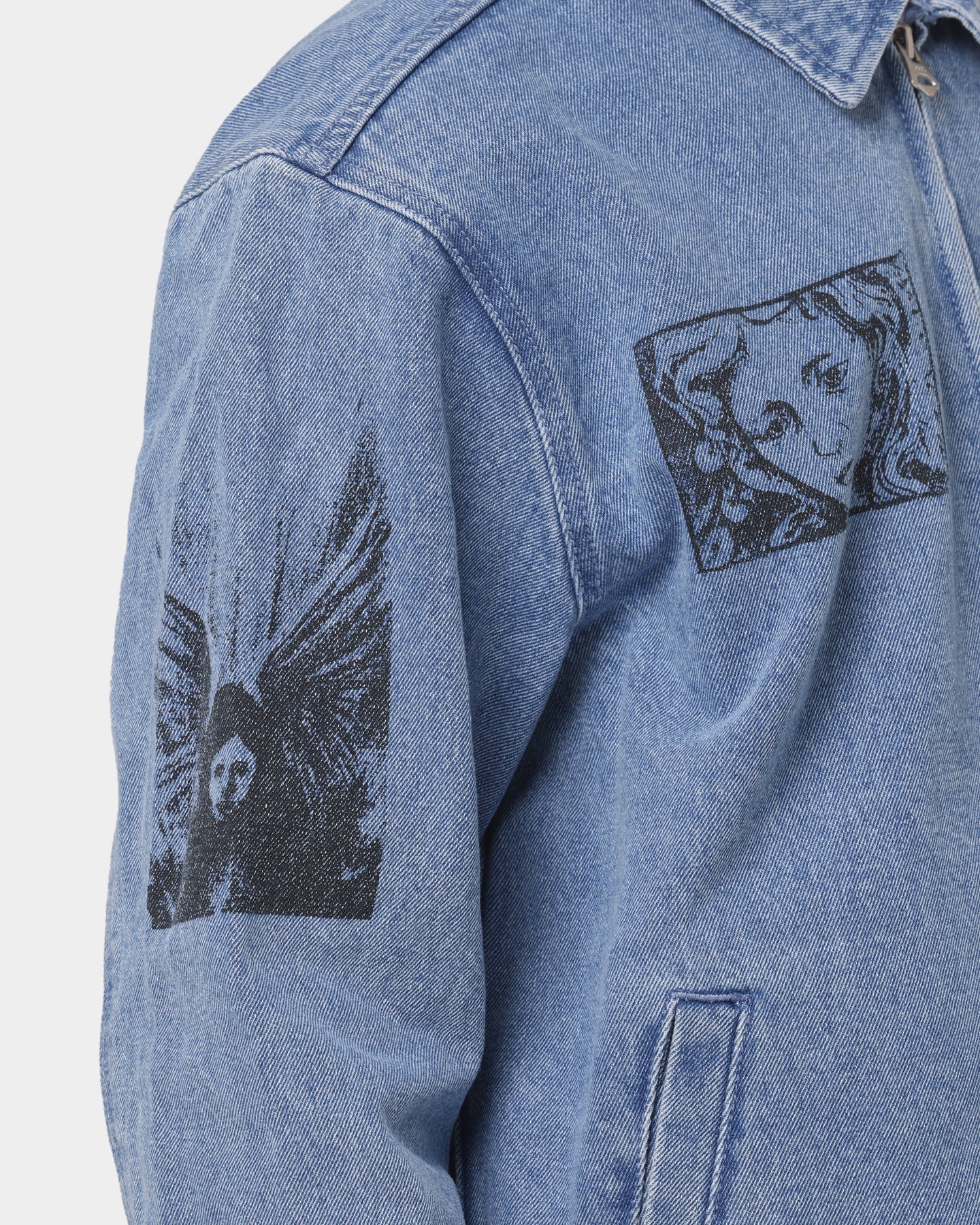 Obey Obey Dreams Denim Jacket Light Indigo