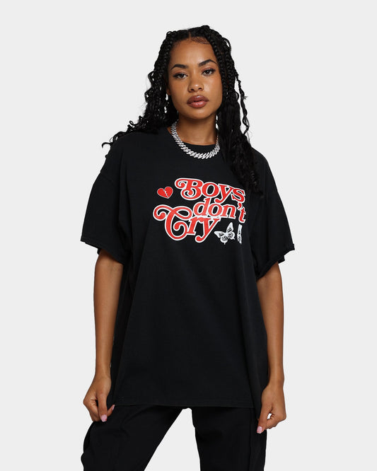 Goat Crew Boys Don't Cry T-Shirt Black Wash