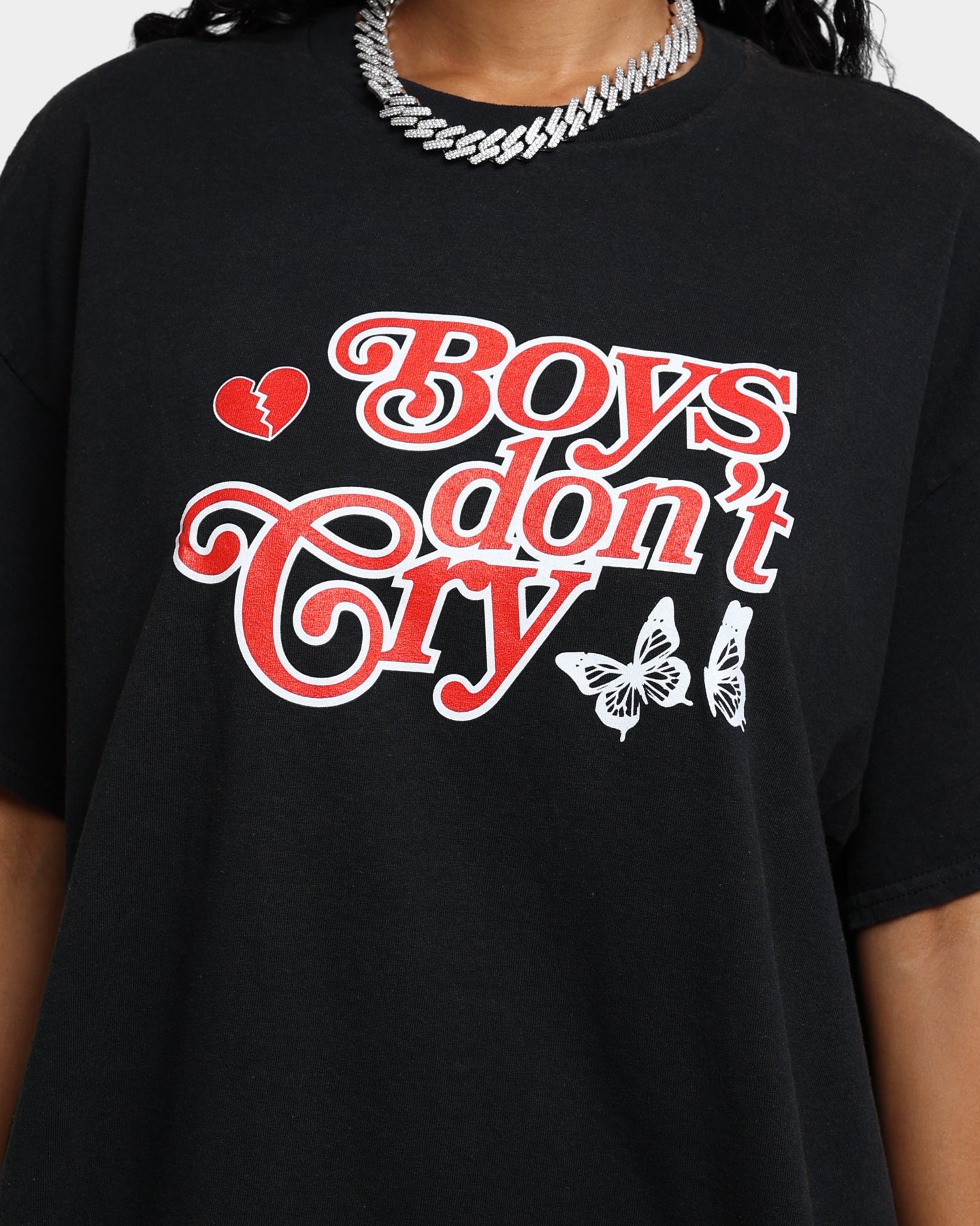 Goat Crew Boys Don't Cry T-Shirt Black Wash