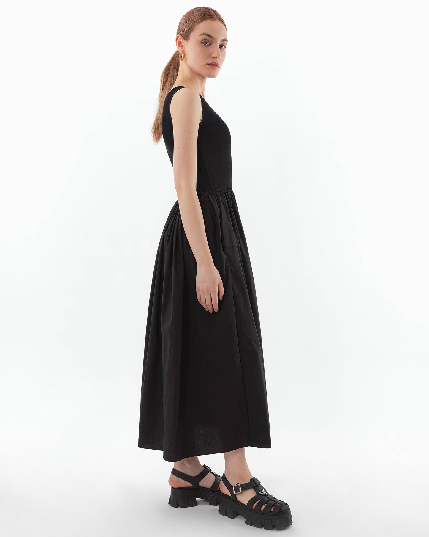 Sleeveless A-Line Maxi Dress