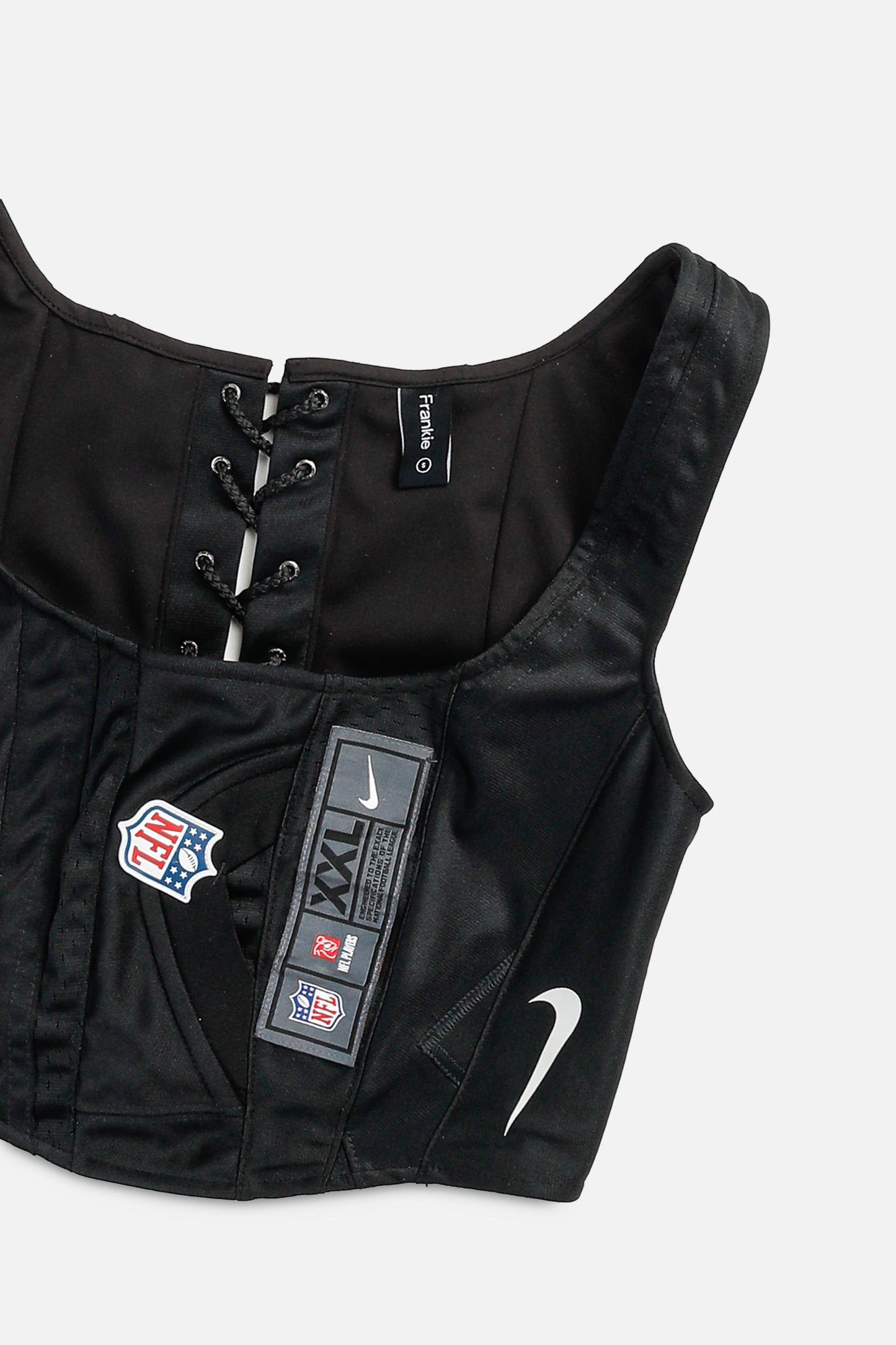 Rework Las Vegas Raiders NFL Corset - S