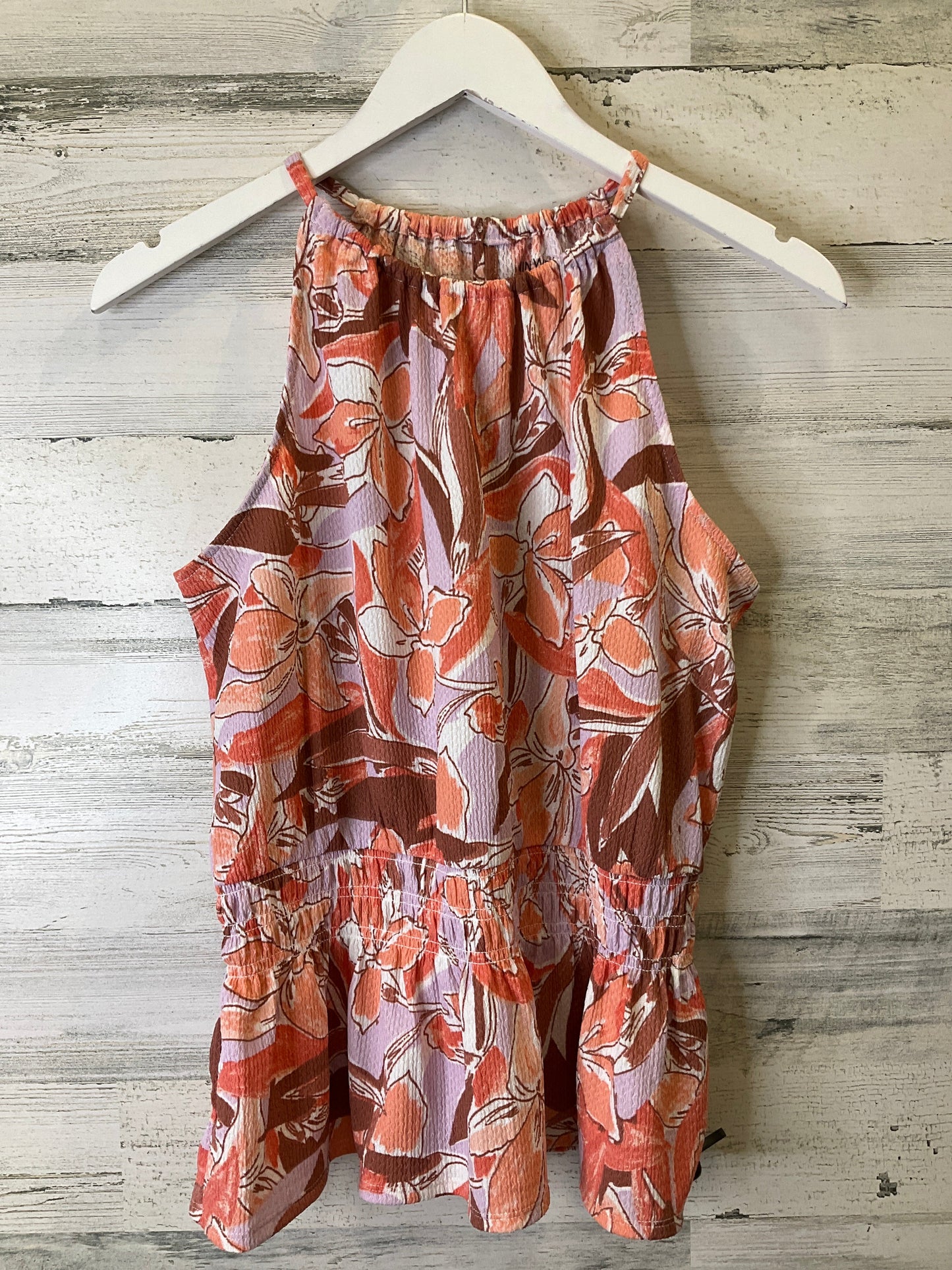 Orange & Purple Top Sleeveless Nine West Apparel, Size M