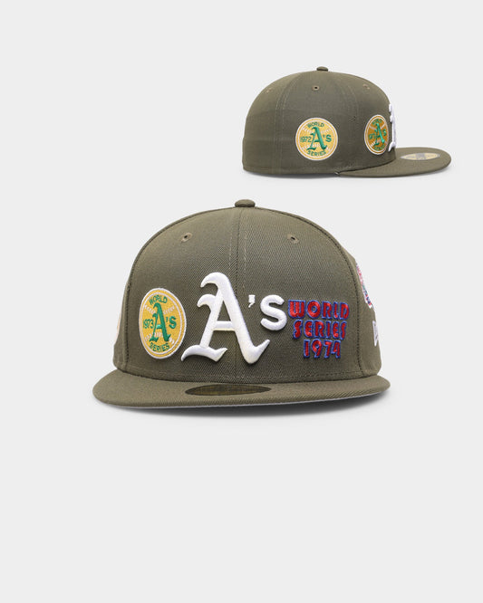 New Era Oakland Athletics 'Olive Multi Logo' 59FIFTY Fitted Olive/OTC