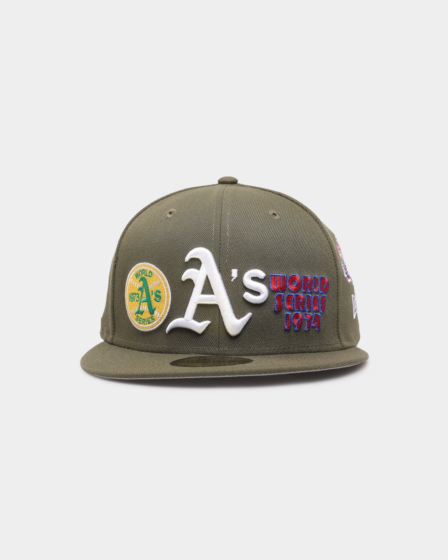 New Era Oakland Athletics 'Olive Multi Logo' 59FIFTY Fitted Olive/OTC