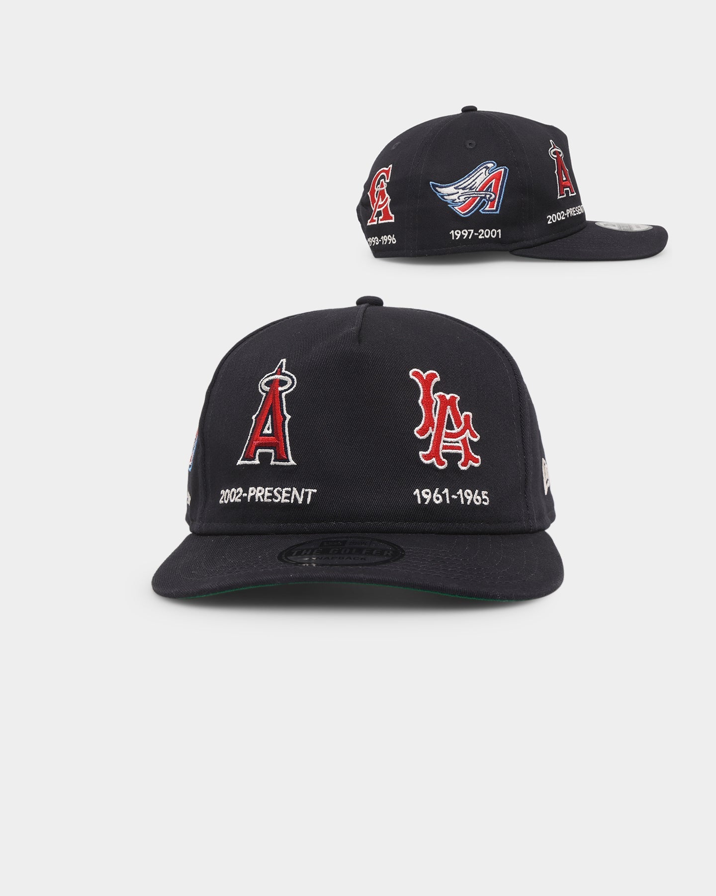 New Era Anaheim Angels 'Logo Evolution' Golfer Snapback Collection Navy