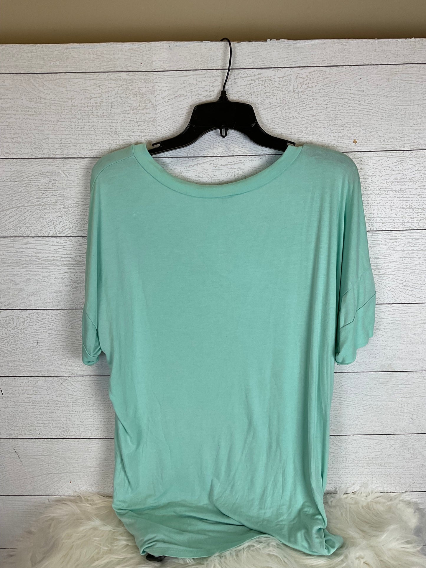 Blue Top Short Sleeve Sew In Love, Size 2x