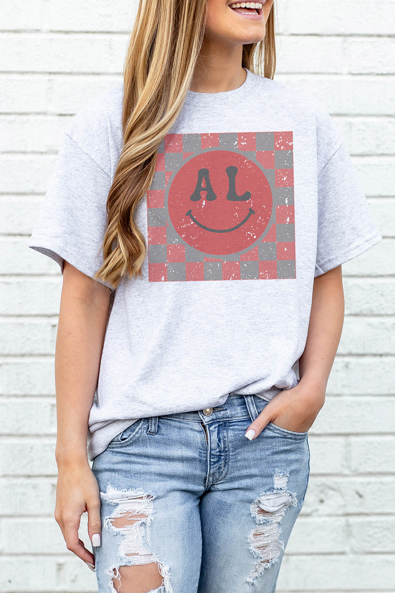 Checkerboard Happy AL Dri-Power 50/50 Tee