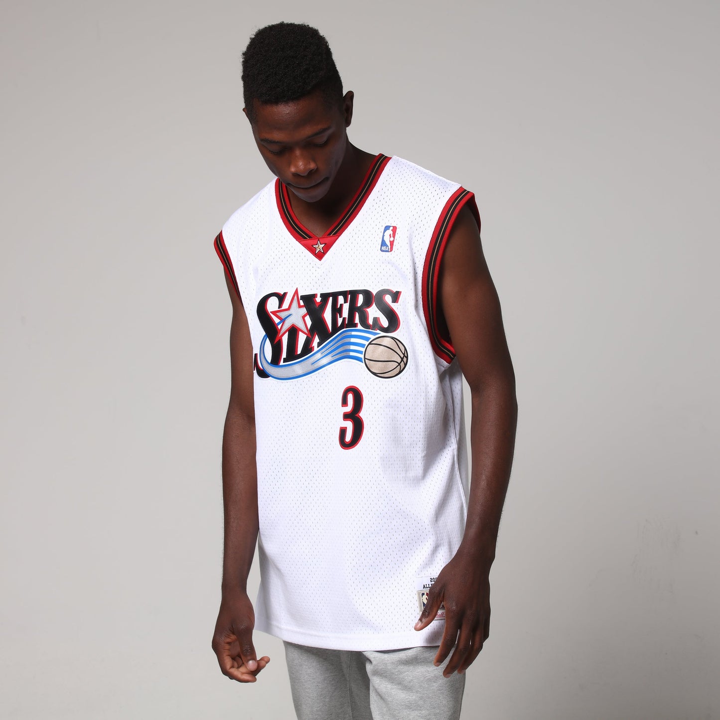 Mitchell & Ness Philadelphia 76ers Allen Iverson #3 NBA Jersey White