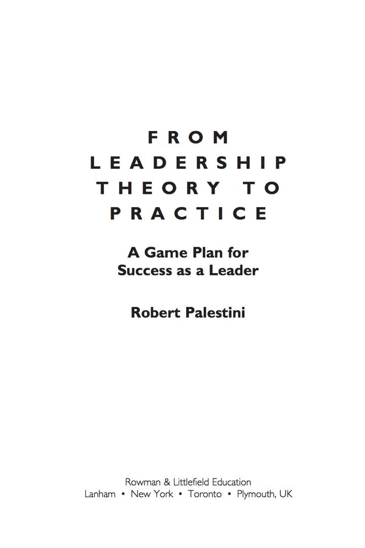 From Leadership Theory to Practice A Game Plan for Success as a Leader  - E-Book and test bank