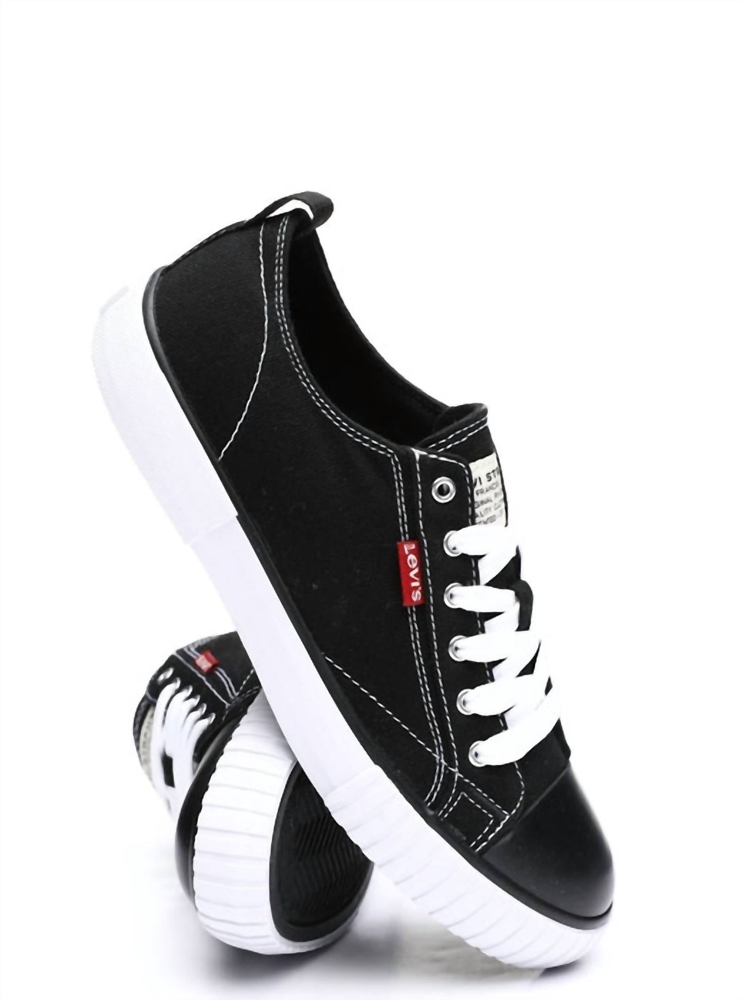 Womens Anika Casual Canvas Sneaker In Black