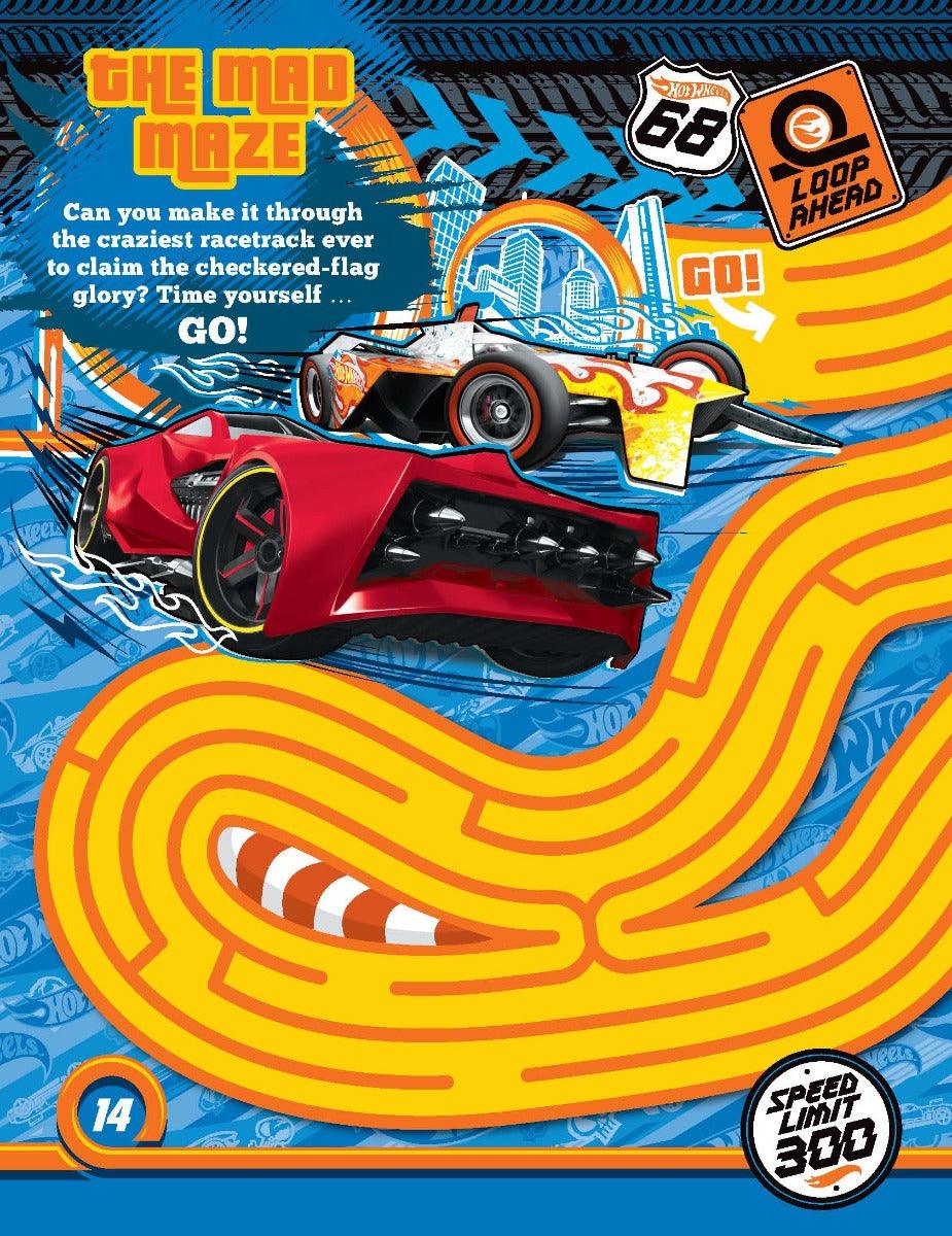 Hot Wheels Activity Book with Stickers - An Activity Book for Kids Ages 2+ (English)