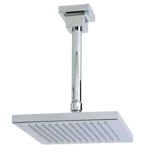 Ram Rain Shower 200mm w/ 200mm Dropper Square CP