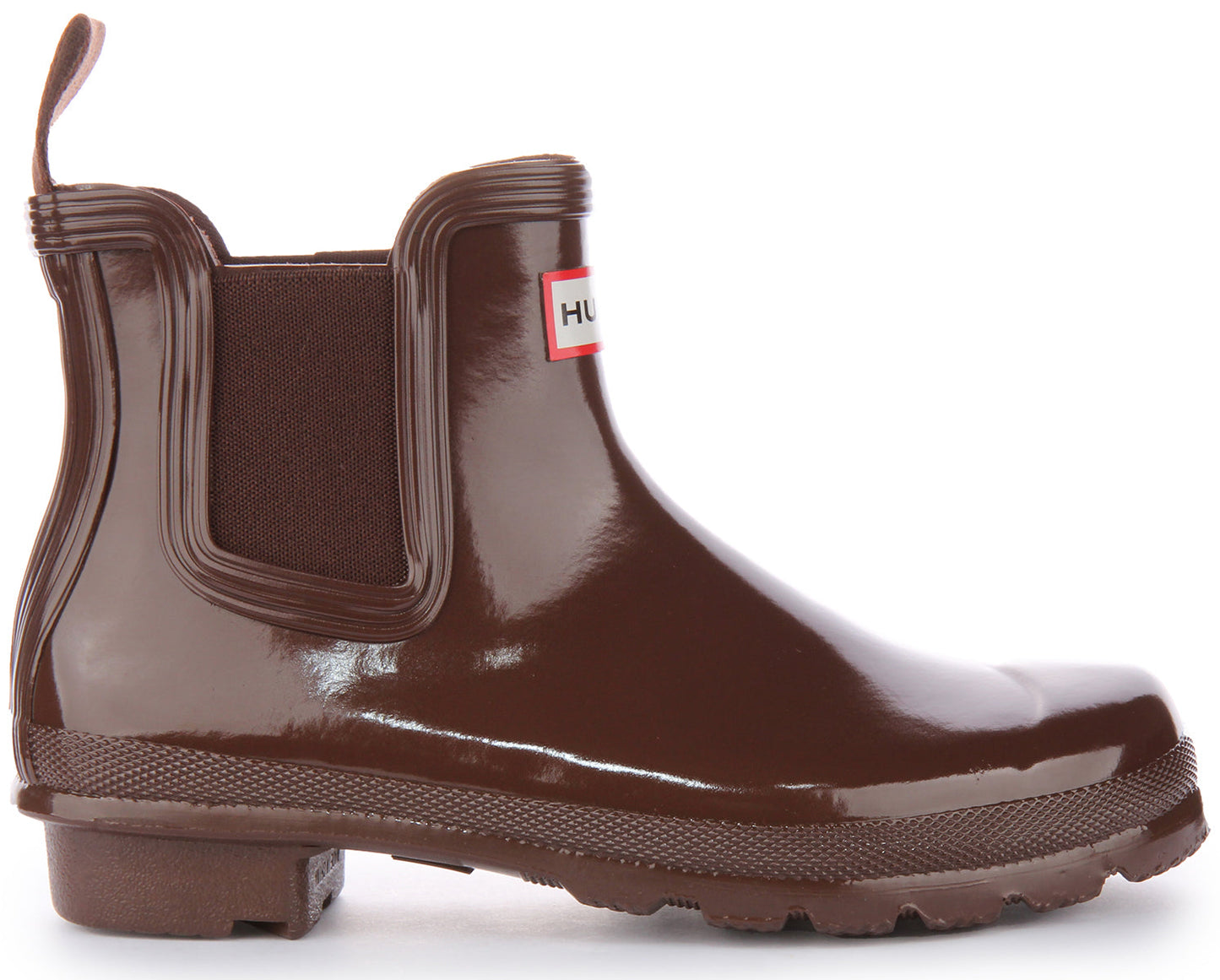 Hunter Womens Chelsea Gloss In Brown