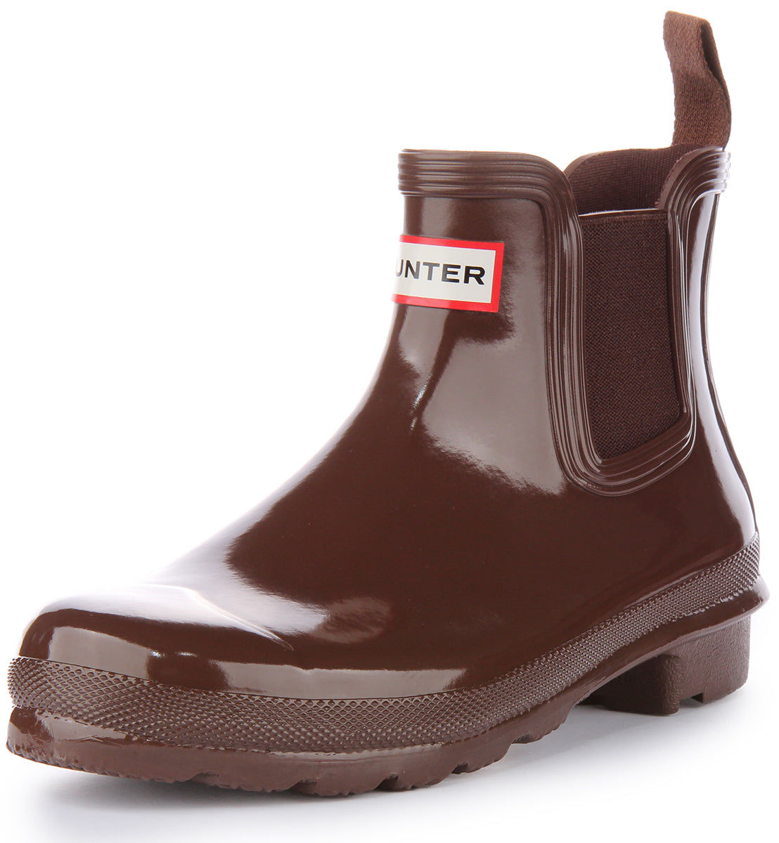 Hunter Womens Chelsea Gloss In Brown