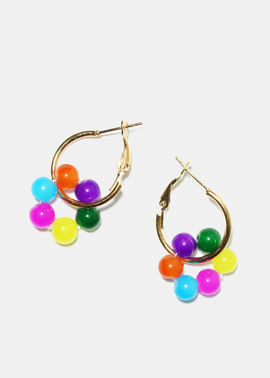 Bright Beaded Earrings