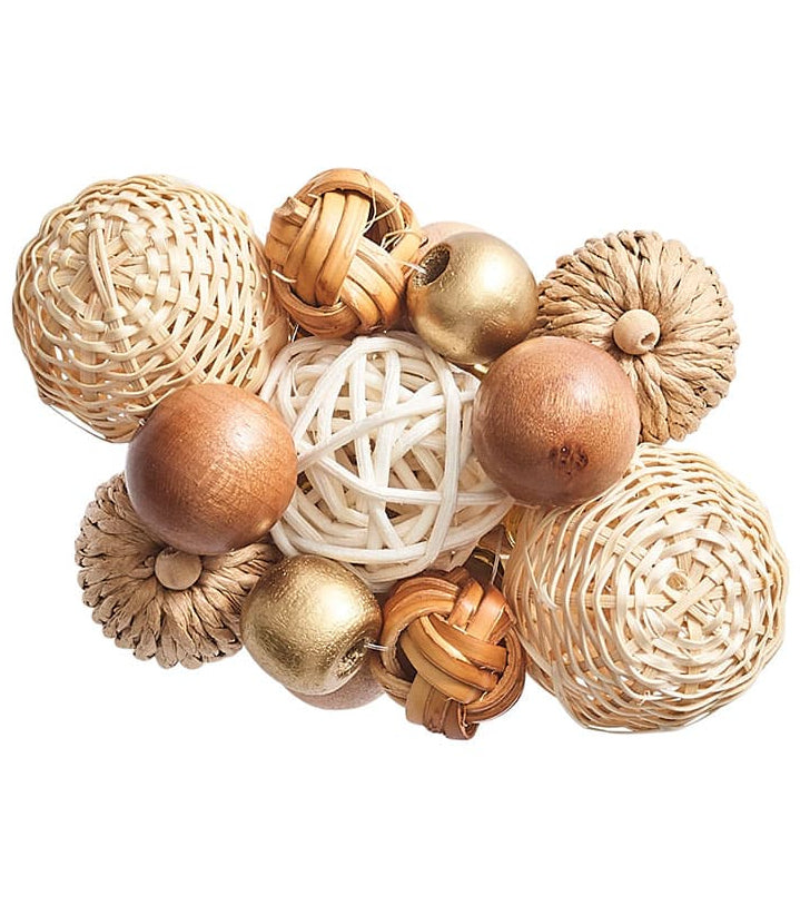 Islands Rattan Napkin Ring Sets