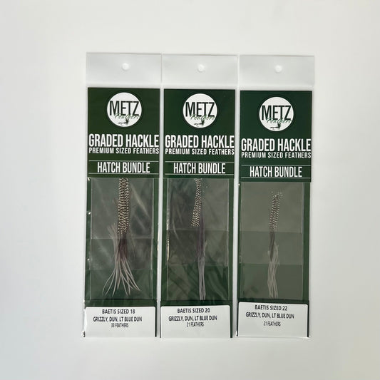 Metz - Hackle Hatch Bundle 3PK - Baetis