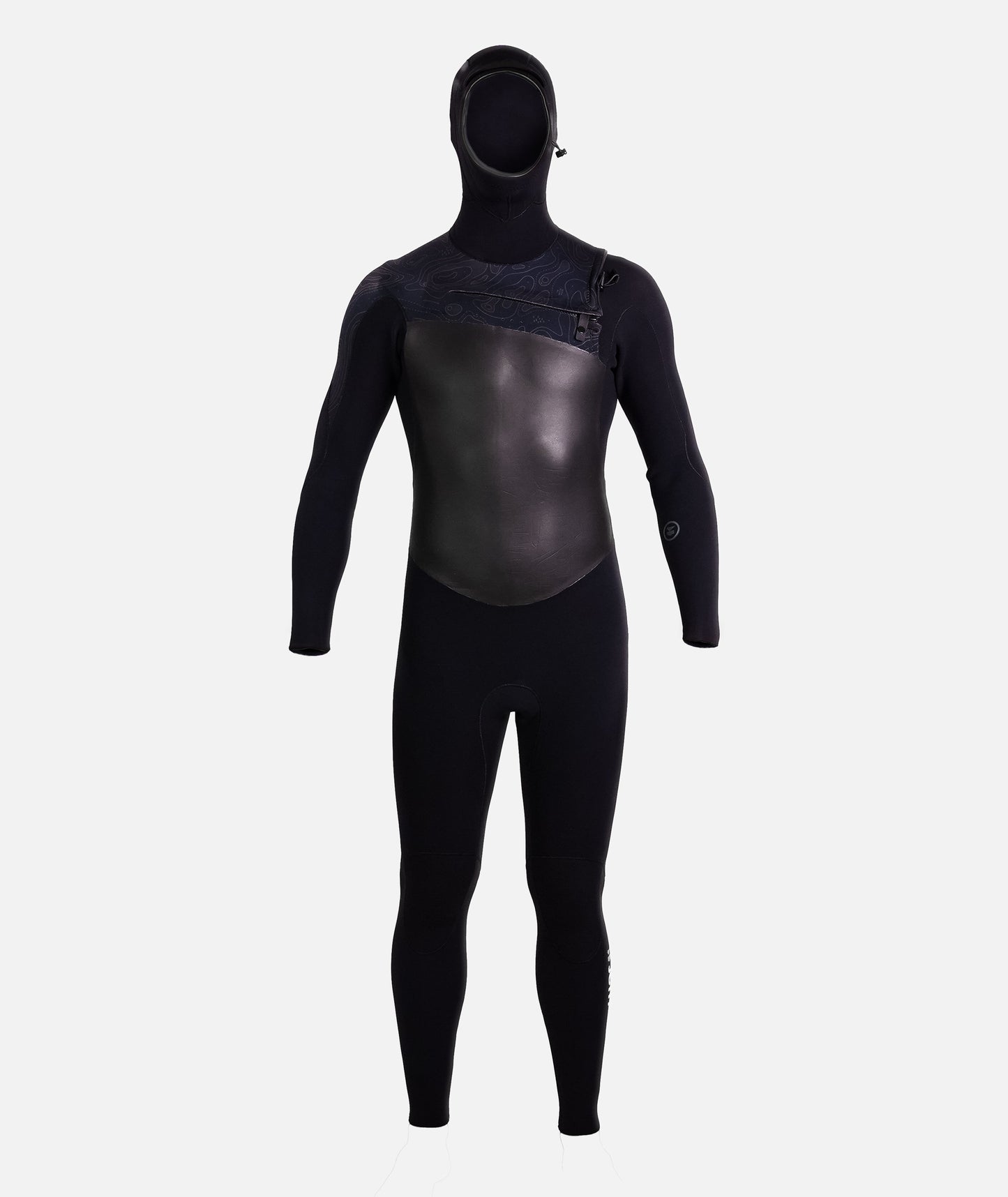 Hooded 4/3 Wetsuit - Black