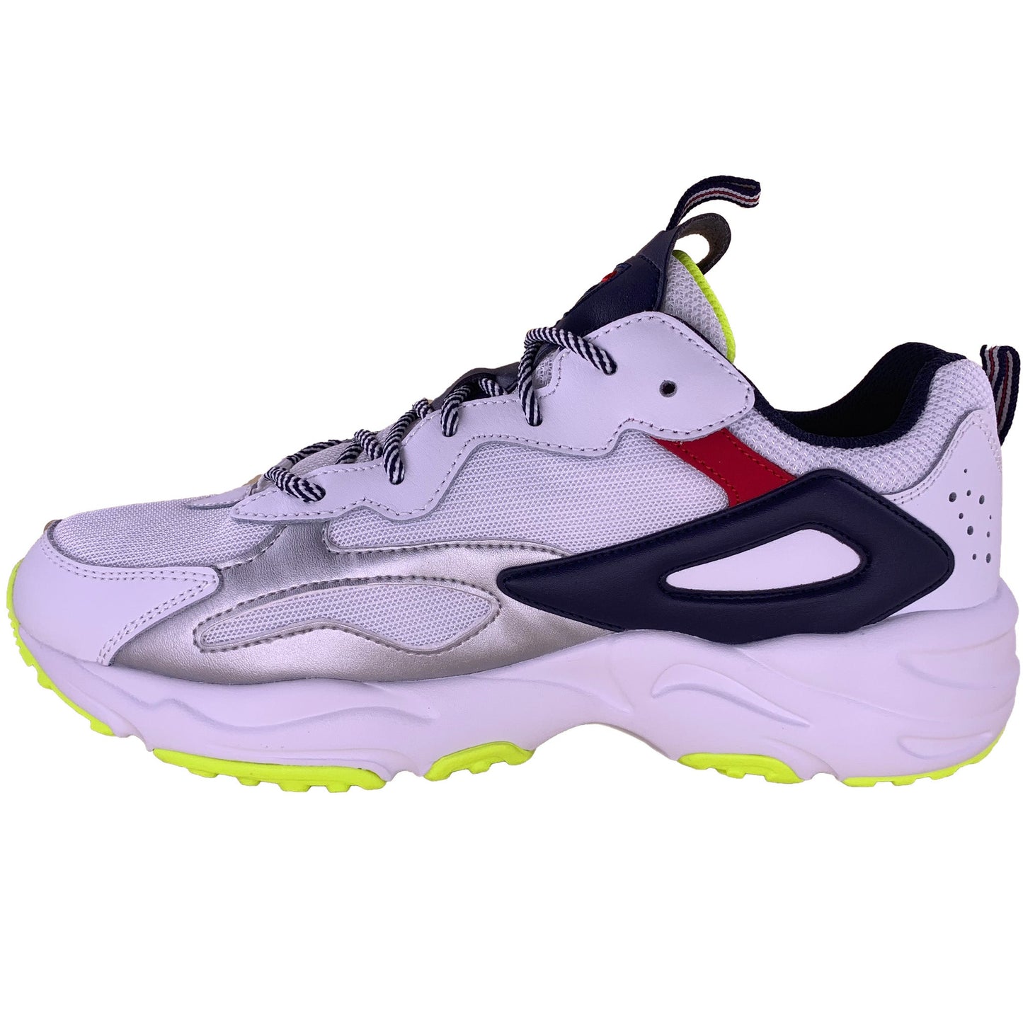 Fila Men's Ray Tracer White Navy Red Neon Casual Shoes