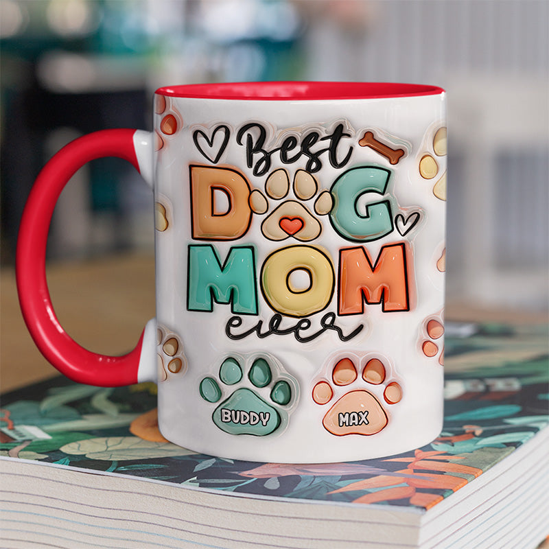 You're My Favorite Face To Lick - Dog & Cat Personalized Custom 3D Inflated Effect Printed Accent Mug - Gift For Pet Owners, Pet Lovers