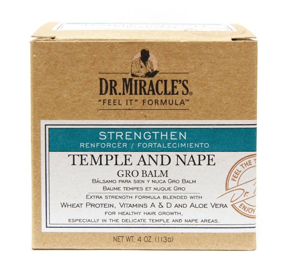 DR MIRACLE'S STRENGTHENING TEMPLE & NAPE GRO BALM 4OZ