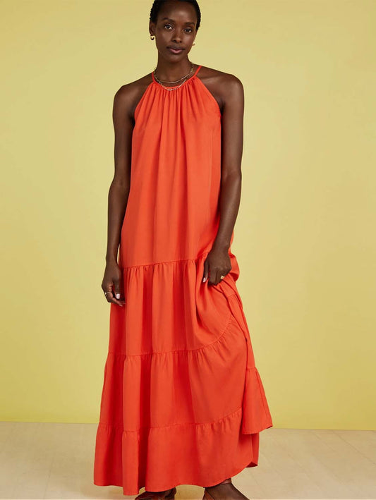 Everly TENCEL™ Maxi Dress | Tangerine