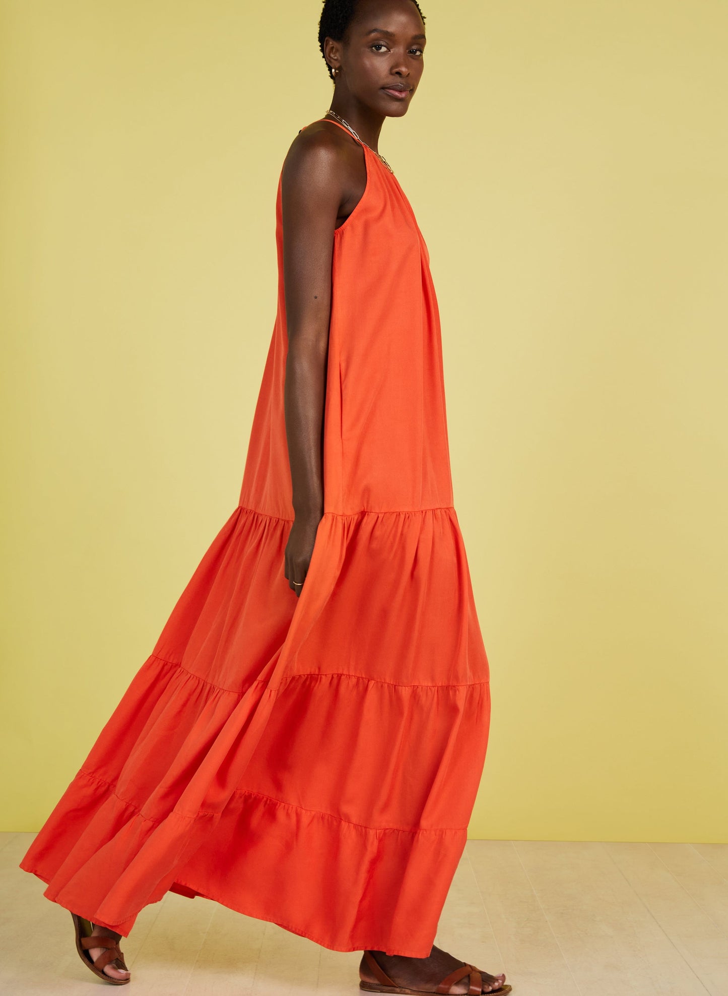 Everly TENCEL™ Maxi Dress | Tangerine