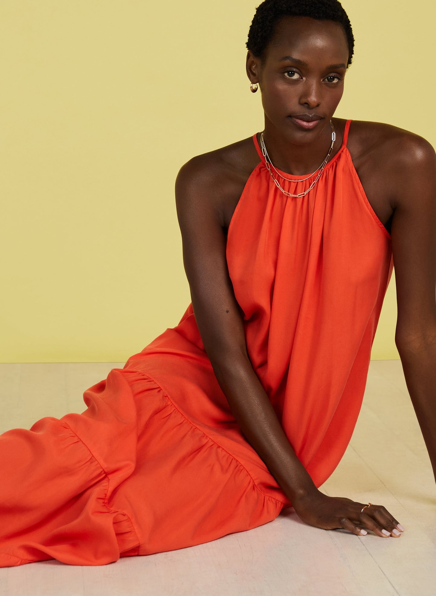 Everly TENCEL™ Maxi Dress | Tangerine