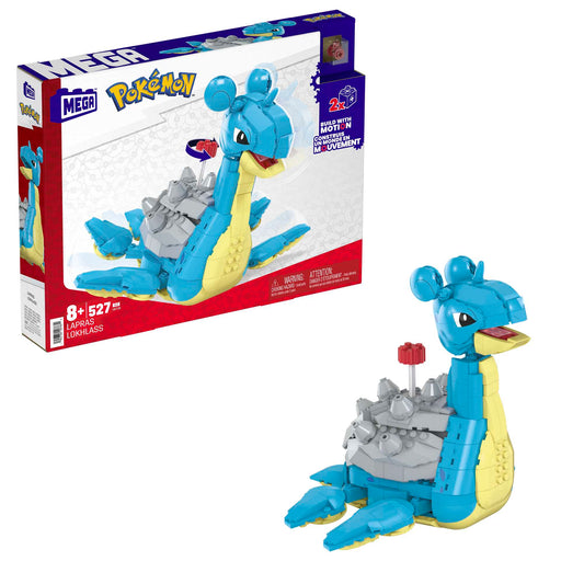 MEGA Pokémon Figurine Articulée Lokhlass, 527 Pces, Pour enfants