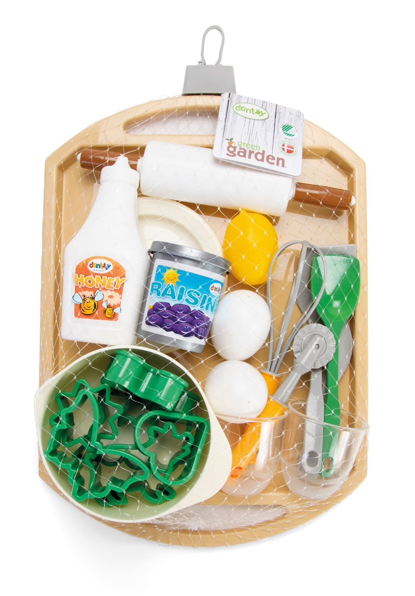 Dantoy Green Garden Baking Set on Tray in net