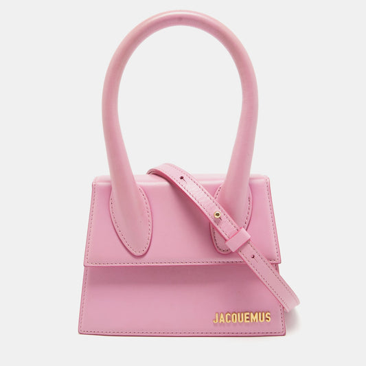 Jacquemus Leather Le Chiquito Moyen Top Handle Bag