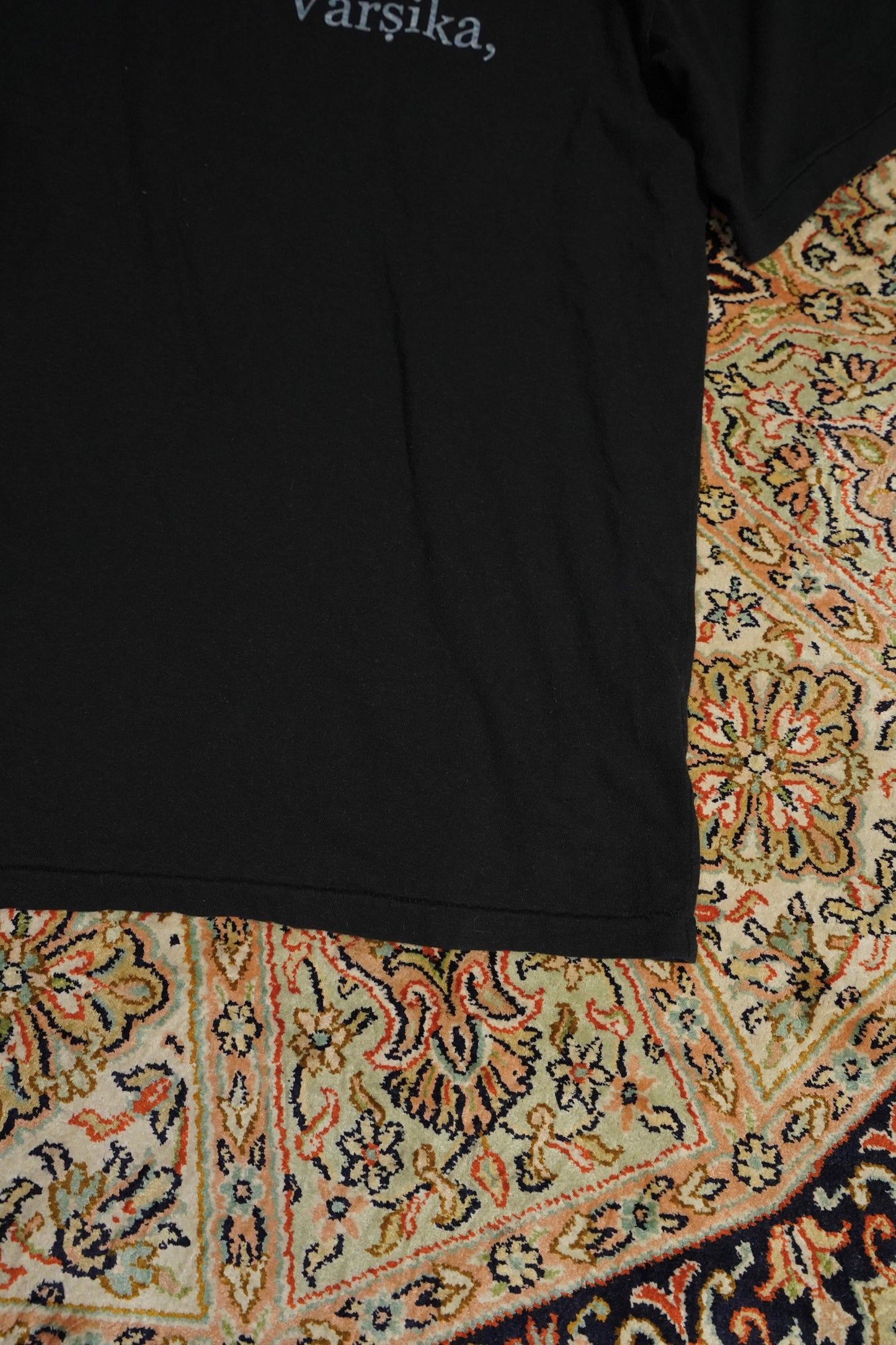 Over Dyed Symbol T Shirts with A.S (BLACK)