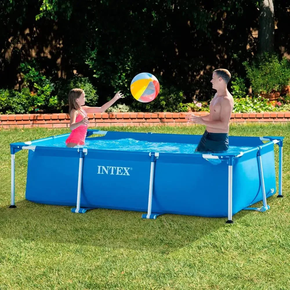 Intex Frame Rectangular Pool For All | 7 Feet+ x 4.5 Feet+ x 1.5 Feet+