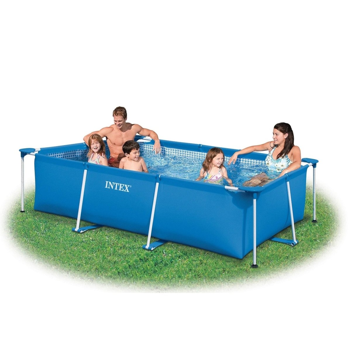 Intex Frame Rectangular Pool For All | 7 Feet+ x 4.5 Feet+ x 1.5 Feet+