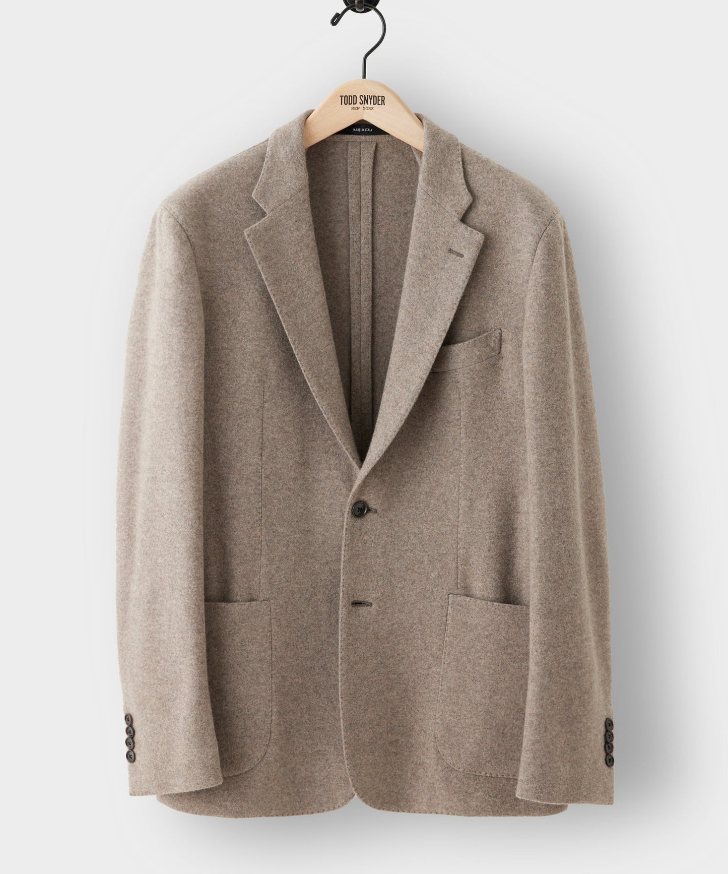 Italian Cashmere Madison Sport Coat in Mushroom