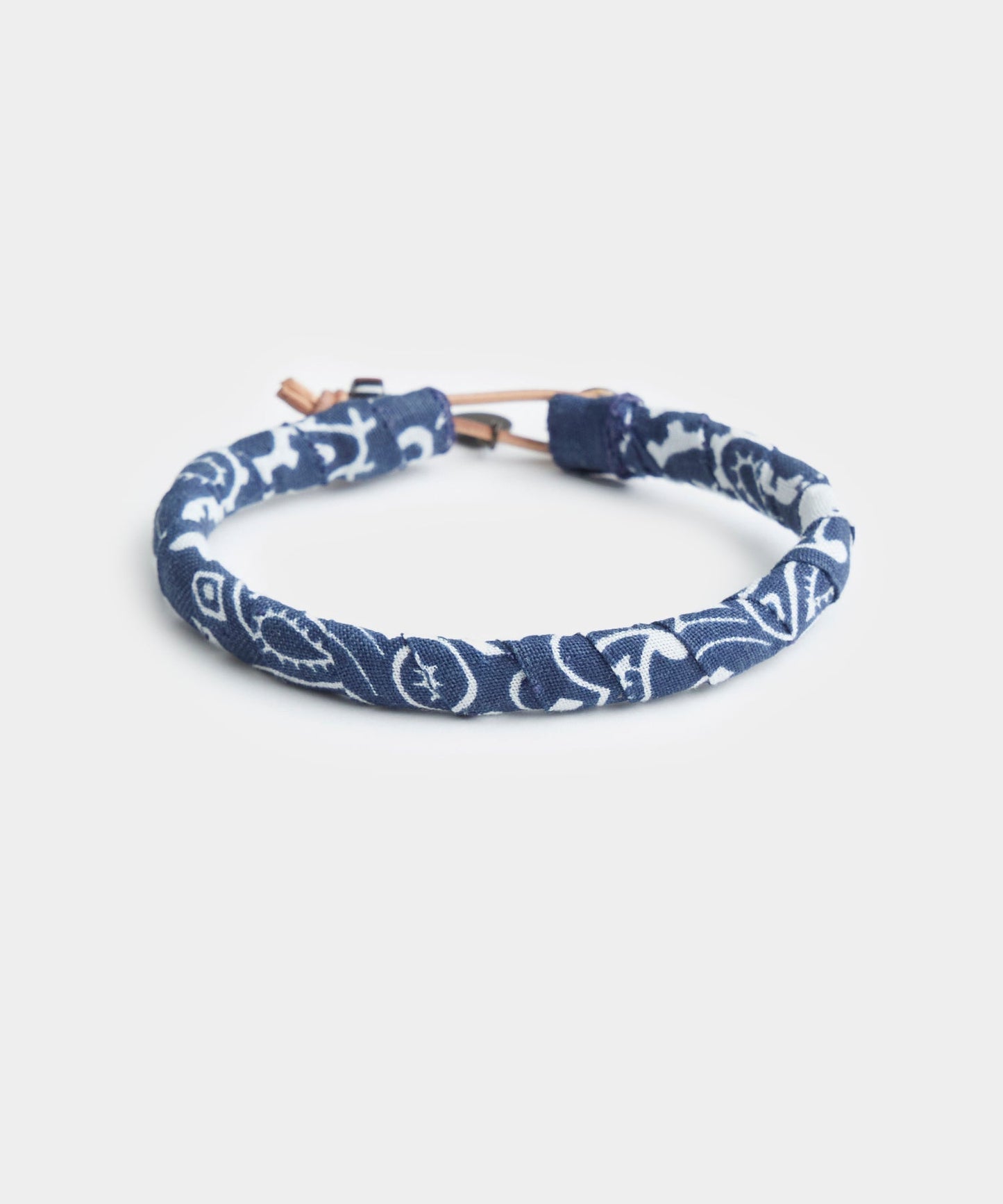 Mikia Bandana Cotton Bracelet in Navy