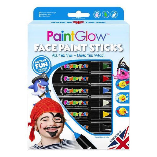 Paint Glow Face Paint Sticks Adventure Boxset