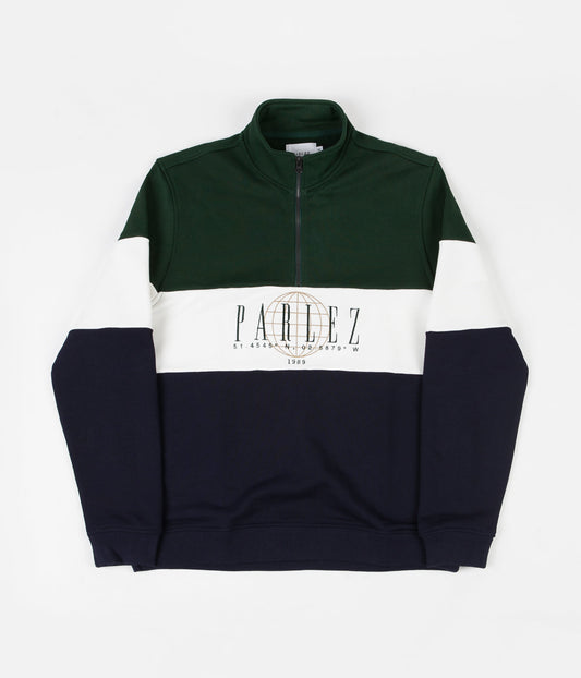 Parlez Alvar 1/4 Zip Sweatshirt - Forest