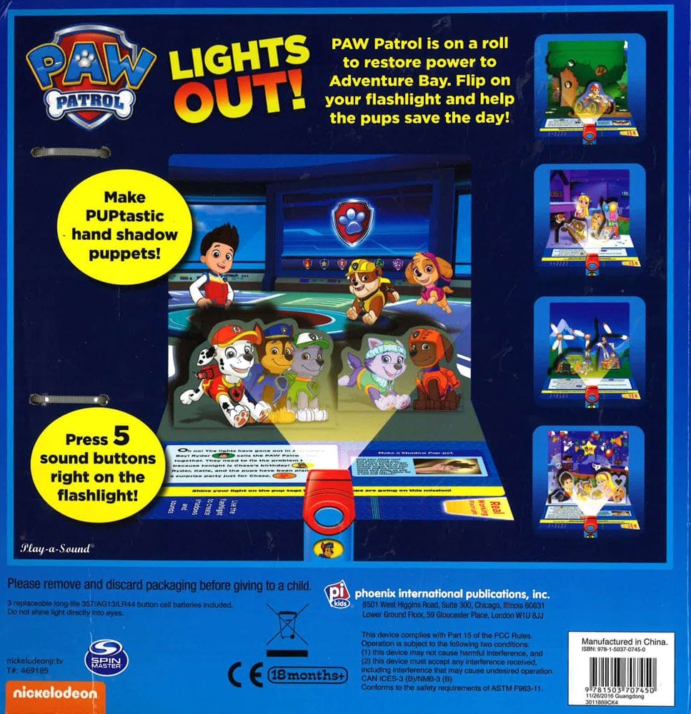 Paw Patrol Flashlight Adventure Book