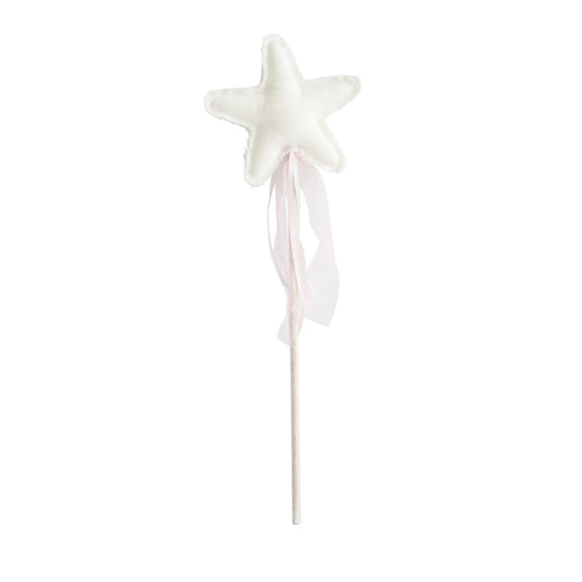 Amelie Ivory Linen Star Wand