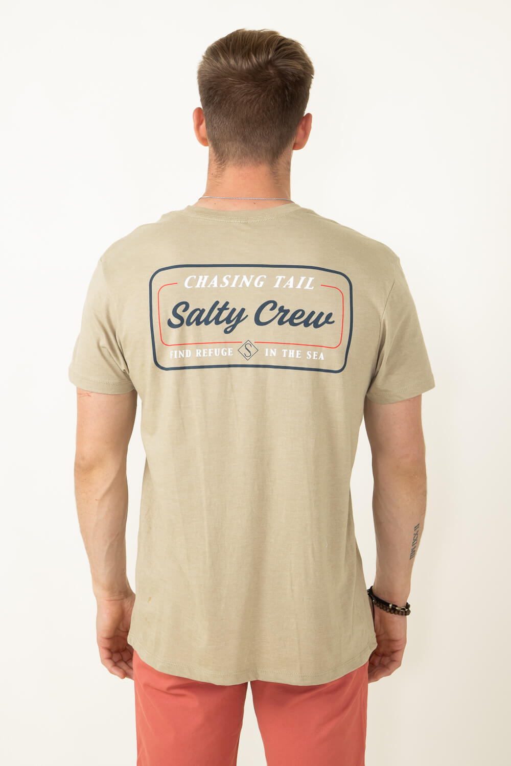 Salty Crew Marina T-Shirt for Men in Khaki | 20035400